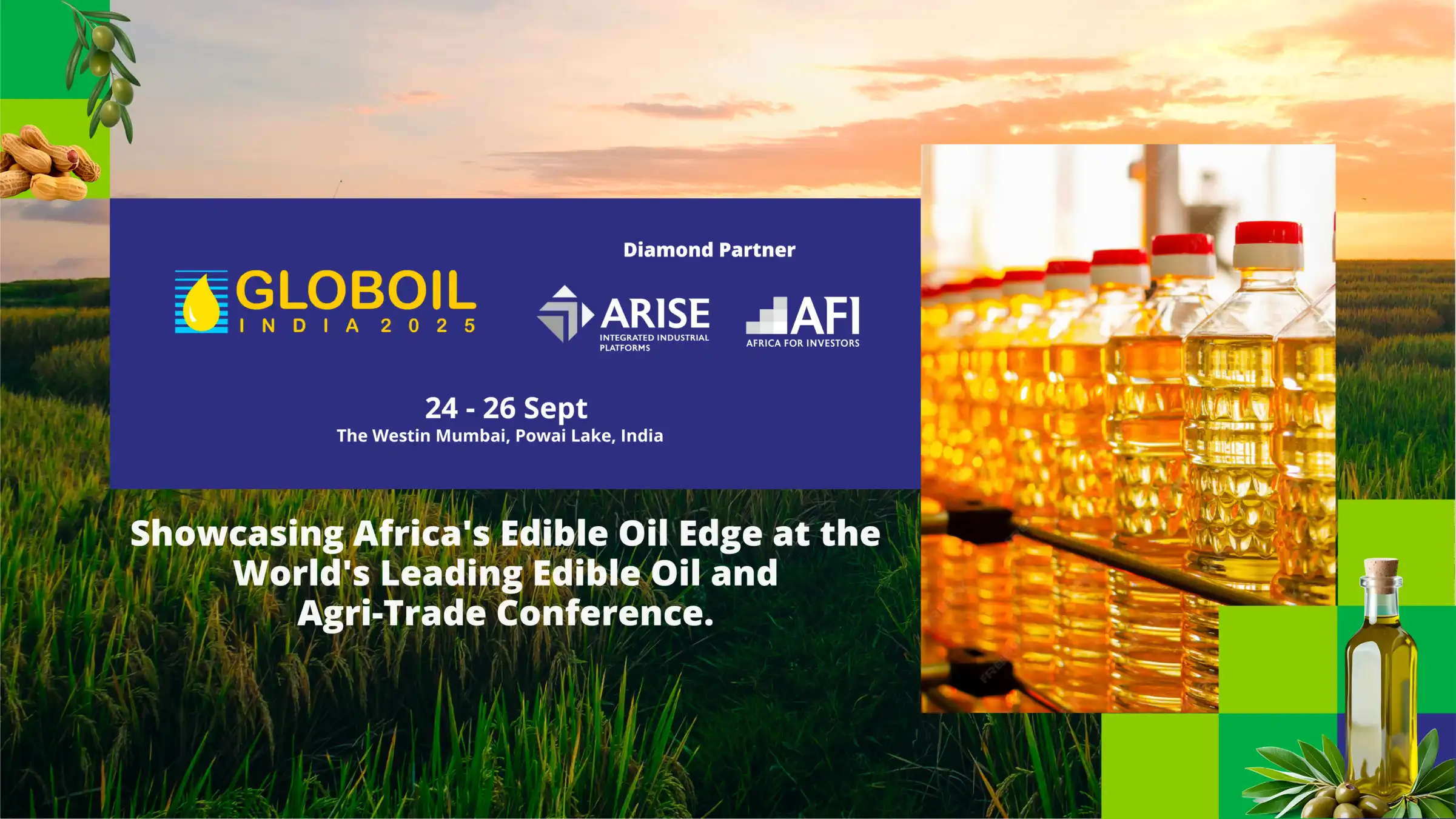 Globoil India 2025, Africa For investors, Arise IIP