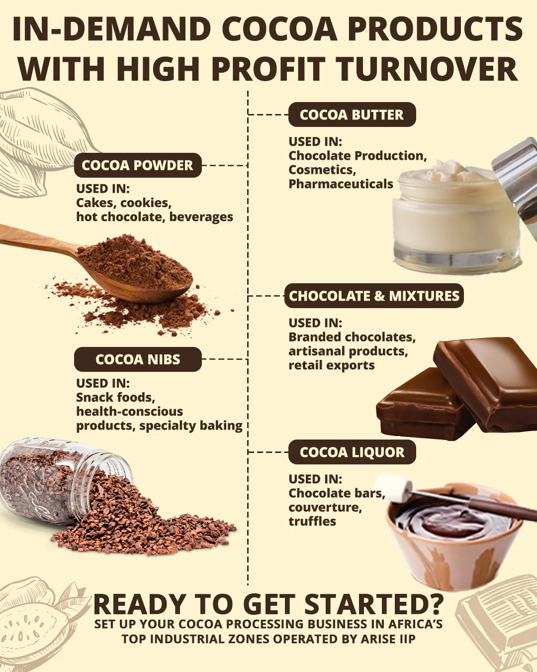 Cocoa Processing Business in Africa, Africa For Investors, Arise IIP