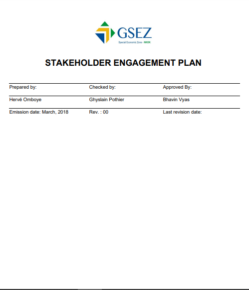 Stakeholder Engagement Plan