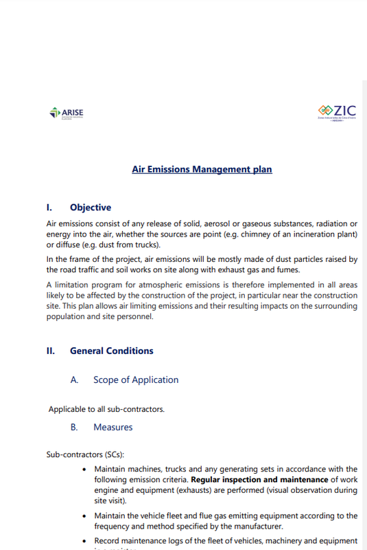 Air Emission Management Plan